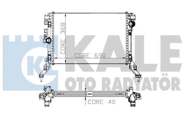 Radiator, engine cooling (273900)