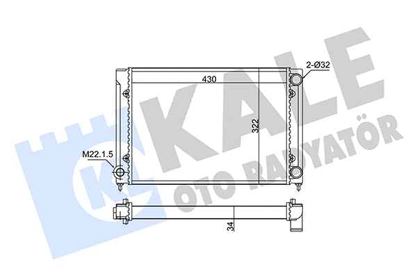 Radiator, engine cooling (348280)