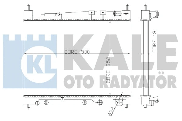 Radiator, engine cooling (366000)