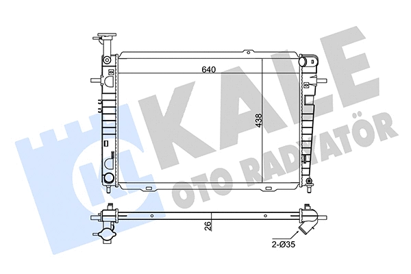 Radiator, engine cooling (346235)