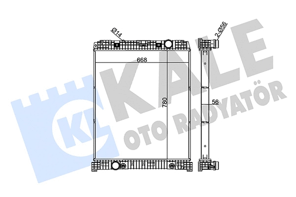 Radiator, engine cooling (349380)