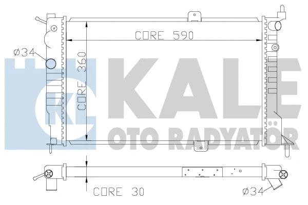 Radiator, engine cooling (371000)