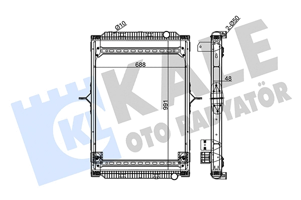 Radiator, engine cooling (350155)