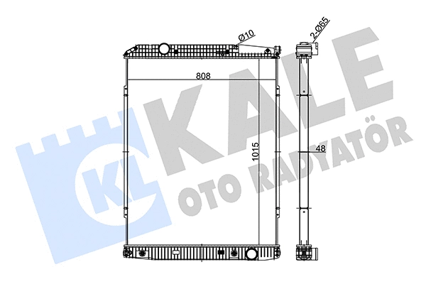 Radiator, engine cooling (349510)