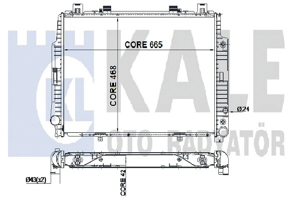 Radiator, engine cooling (351300)
