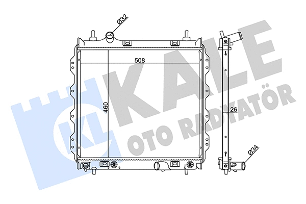 Radiator, engine cooling (351850)