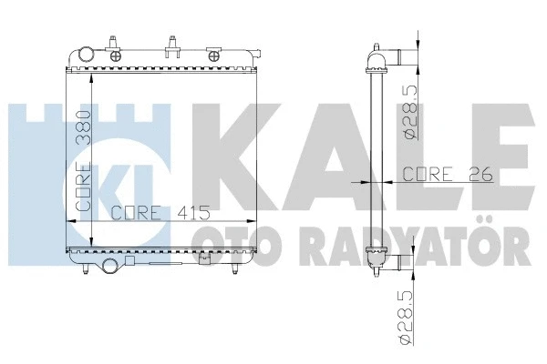 Radiator, engine cooling (297000)