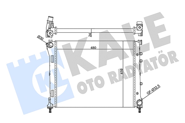 Radiator, engine cooling (357060)