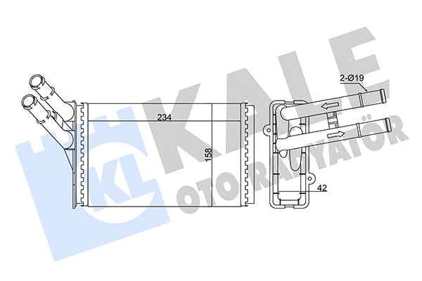 Heat Exchanger, interior heating (347370)