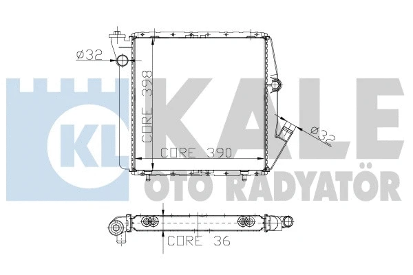 Radiator, engine cooling (153300)