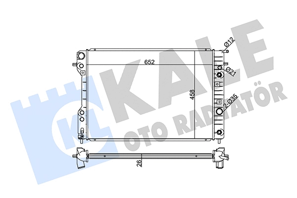 Radiator, engine cooling (363800)