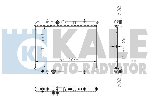 Radiator, engine cooling (241100)