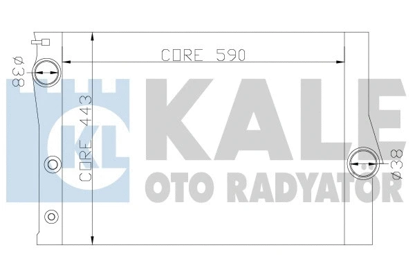 Radiator, engine cooling (342235)