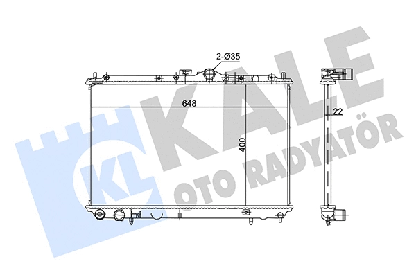 Radiator, engine cooling (362725)