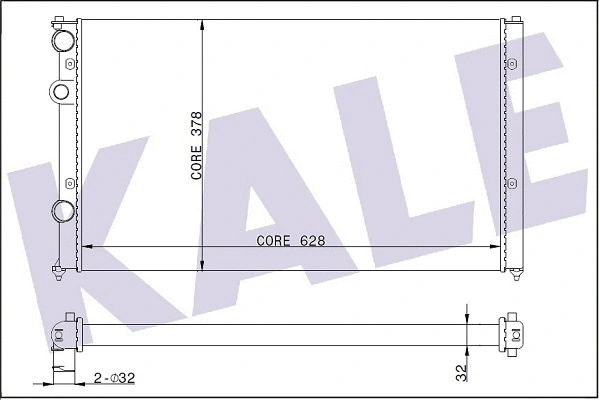 Radiator, engine cooling (346050)