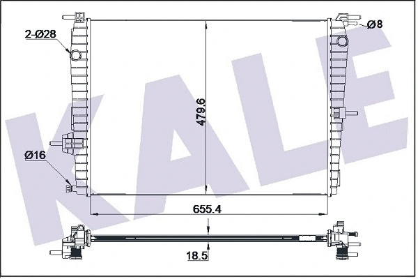 Radiator, engine cooling (220600)