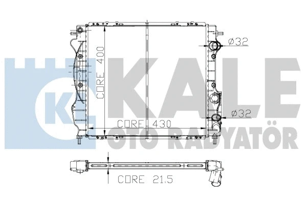 Radiator, engine cooling (152900)