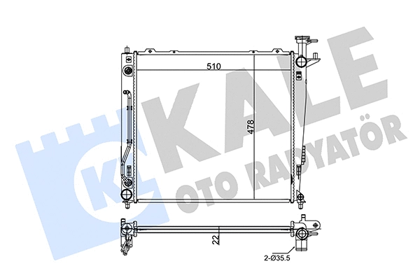 Radiator, engine cooling (349260)