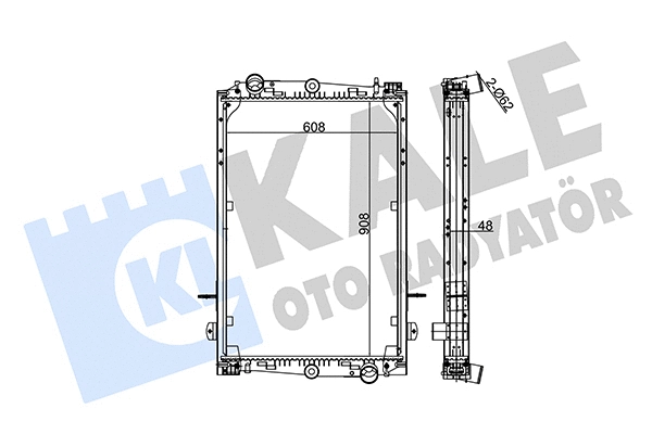 Radiator, engine cooling (350210)