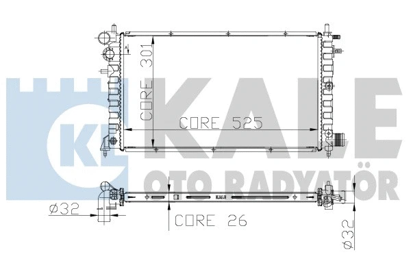 Radiator, engine cooling (217200)