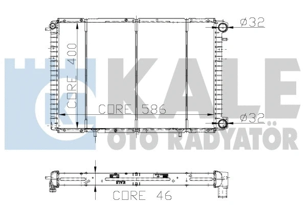 Radiator, engine cooling (180500)