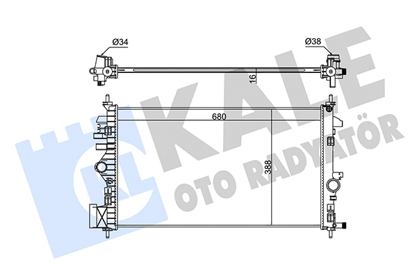 Radiator, engine cooling (346175)
