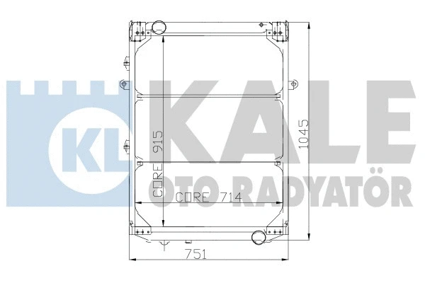 Radiator, engine cooling (115398)
