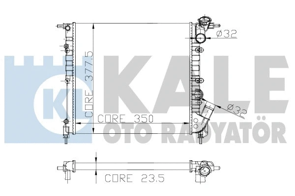Radiator, engine cooling (147100)