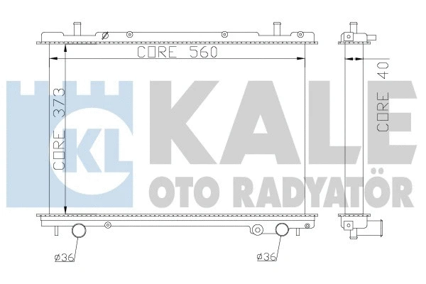 Radiator, engine cooling (368400)