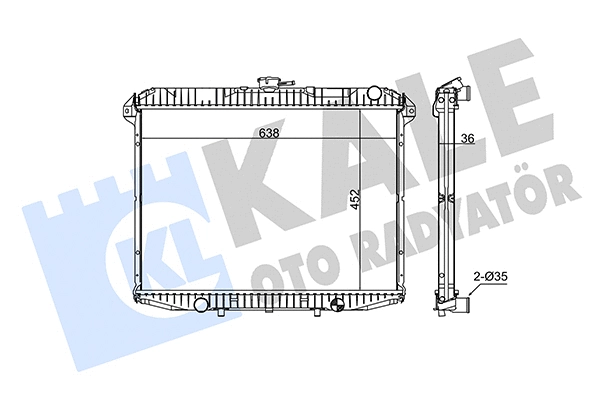 Radiator, engine cooling (351890)