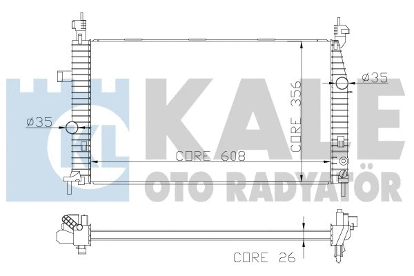 Radiator, engine cooling (342070)