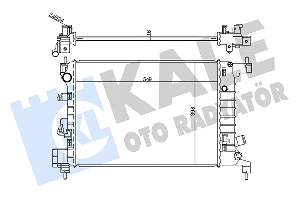 Radiator, engine cooling (356315)
