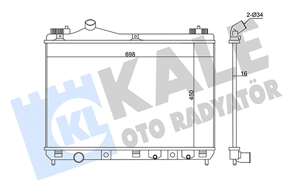 Radiator, engine cooling (346040)