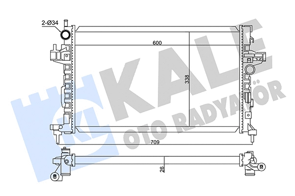 Radiator, engine cooling (347495)