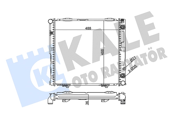 Radiator, engine cooling (351960)