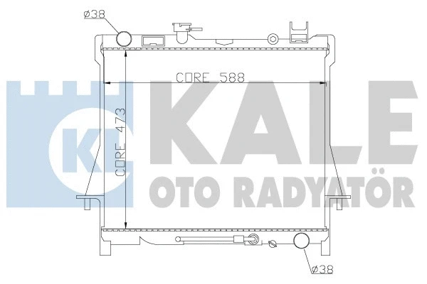 Radiator, engine cooling (384300)