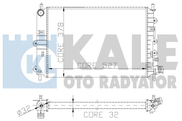 Radiator, engine cooling (103500)