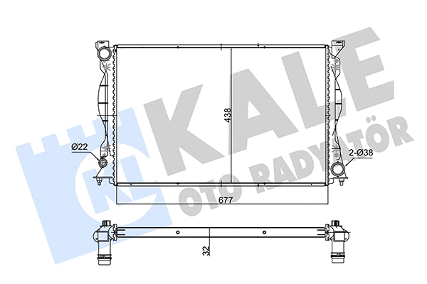 Radiator, engine cooling (347530)