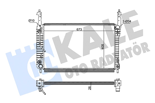 Radiator, engine cooling (342240)