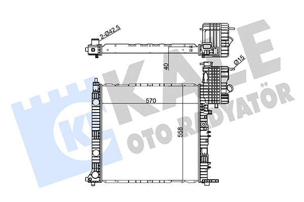 Radiator, engine cooling (346170)