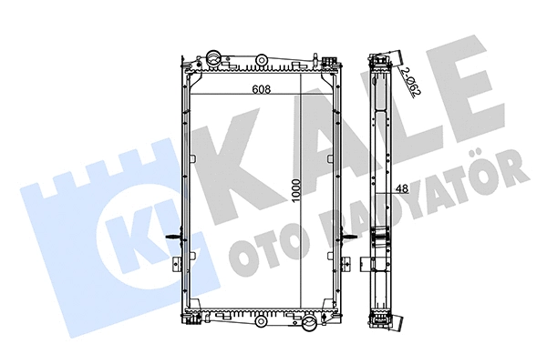 Radiator, engine cooling (350220)