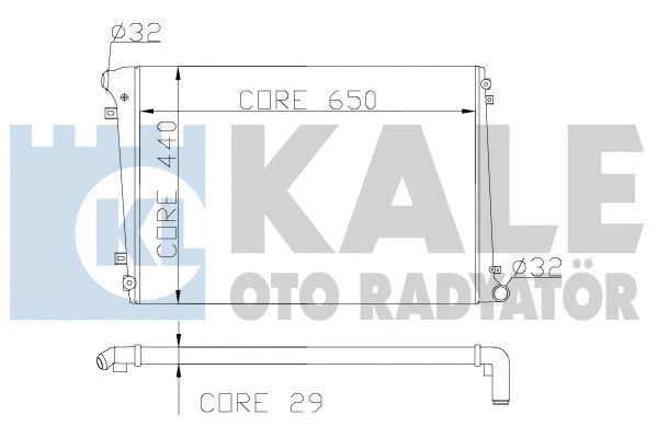 Radiator, engine cooling (353600)