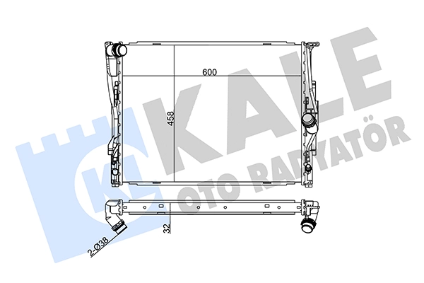 Radiator, engine cooling (348700)