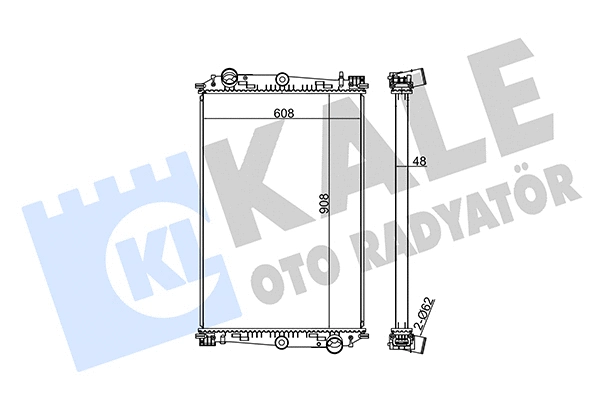 Radiator, engine cooling (350205)