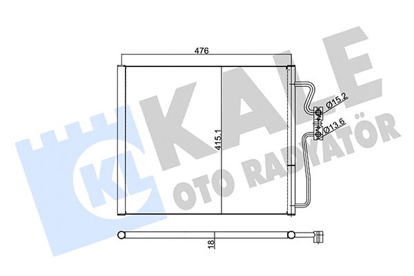 Condenser, air conditioning (350535)