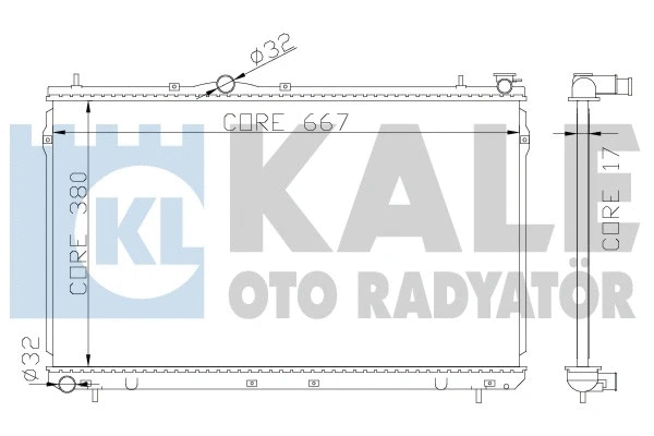 Radiator, engine cooling (372400)
