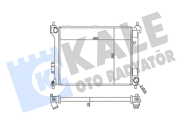 Radiator, engine cooling (358930)