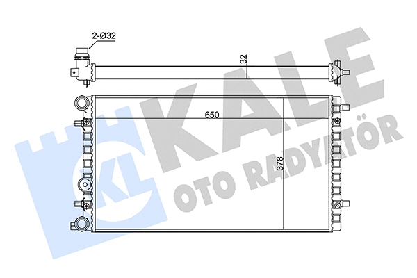 Radiator, engine cooling (348500)