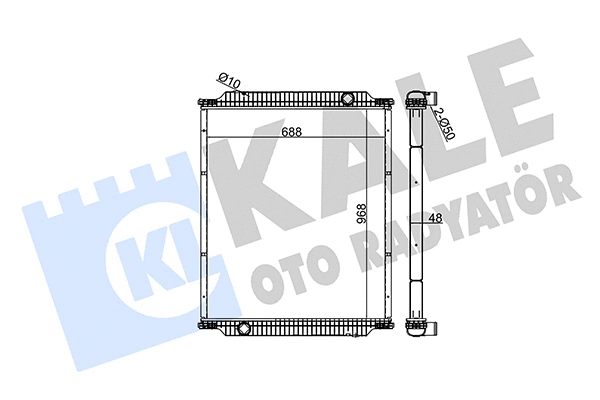 Radiator, engine cooling (351615)