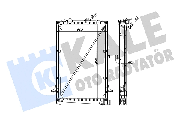 Radiator, engine cooling (350230)